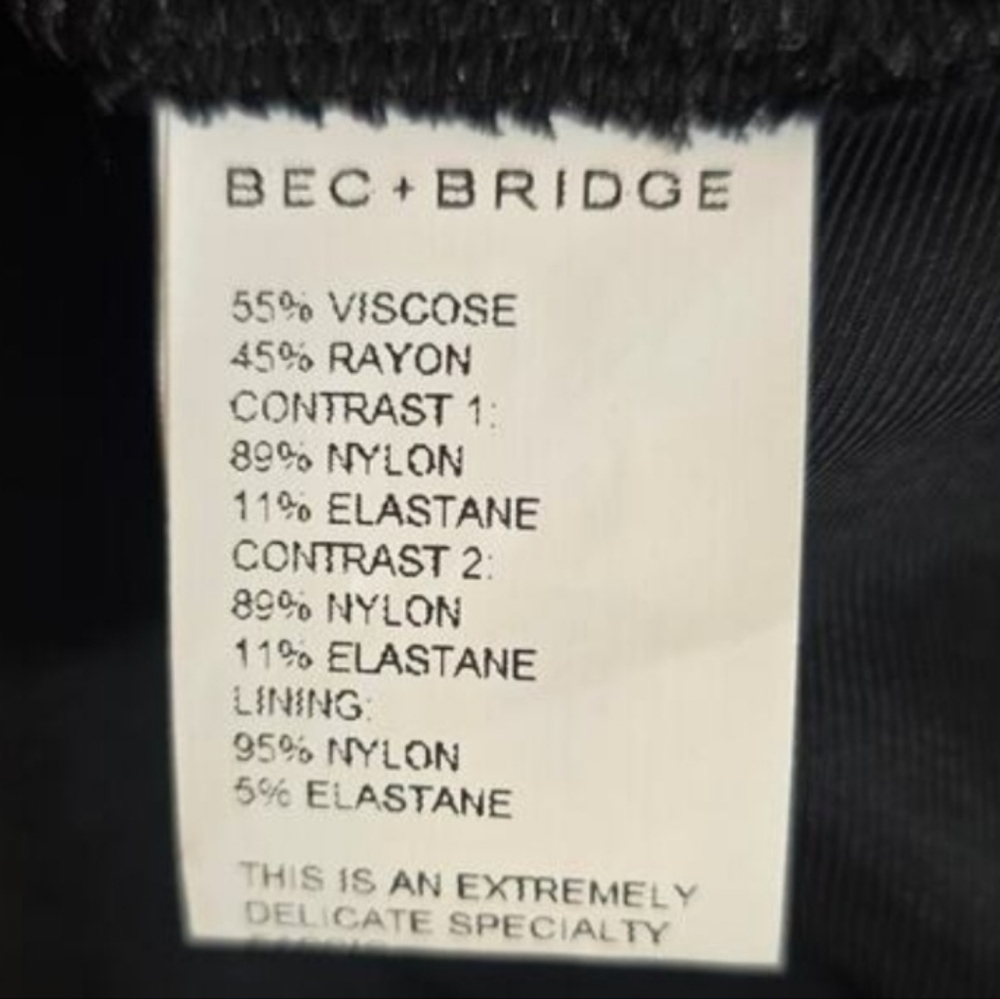 BEC + BRIDGE Amoras Cut-Out Maxi Dress Chocolate Black Size 10 NWT - Picture 8 of 8